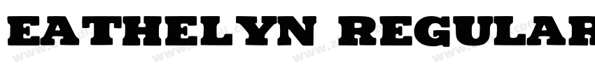 Eathelyn Regular字体转换